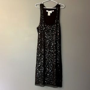 MAX STUDIO BLACK SEQUIN DRESS SIZE S
